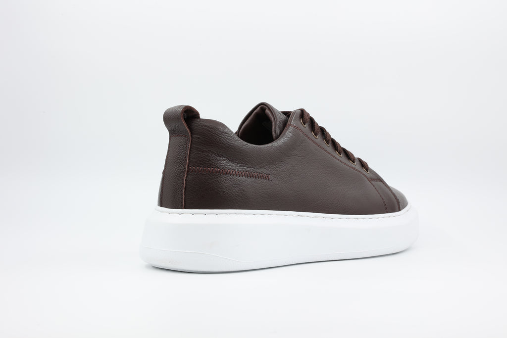 Benim Markam BM Galata%100 Deri Erkek Sneaker Kahverengi