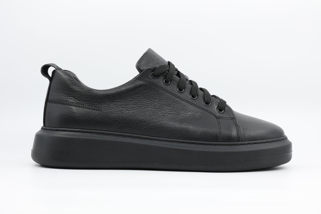 Benim Markam BM Galata%100 Deri Erkek Sneaker Siyah - Siyah taban